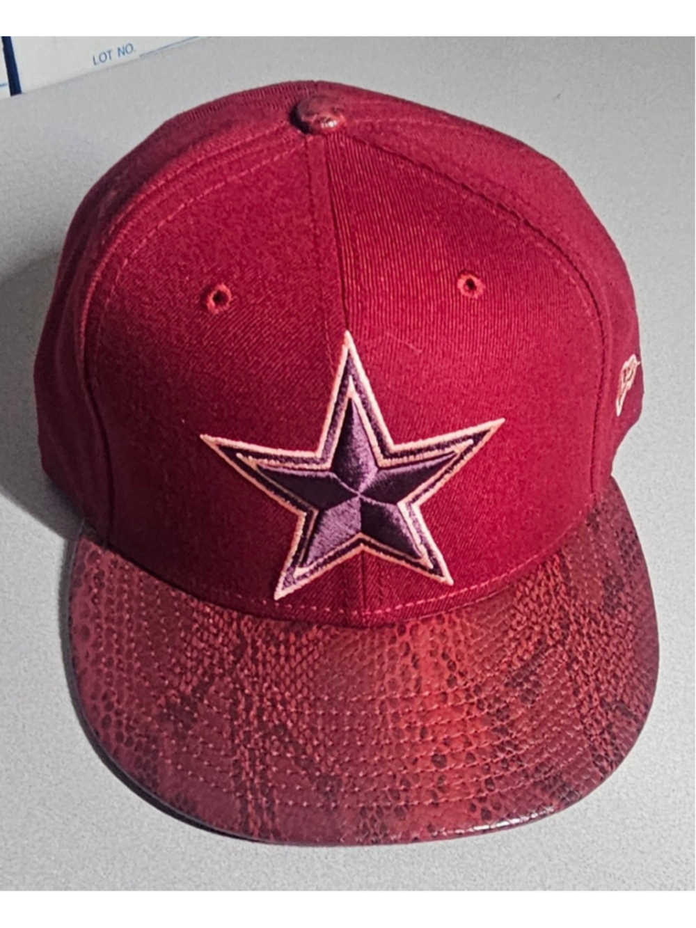Dallas Cowboys New Era NFL 59FIFTY Hat Cap Men Fitted 7 1/2 NWT Snakeskin bill